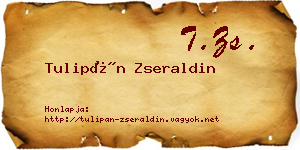 Tulipán Zseraldin névjegykártya